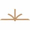 Ekena Millwork Redmond Smooth Timber Gable Bracket, Western Red Cedar, 84"W x 31"H x 1 1/2"D x 3 1/2"F, 9/12 Pitch GBW084X31X0204RED00SWR - alternate 1